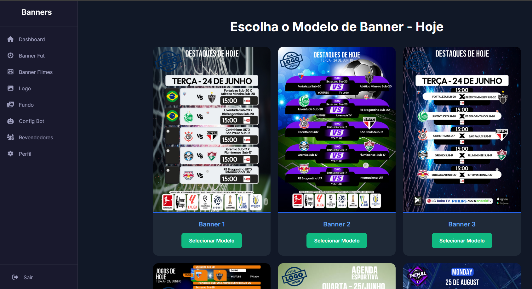 Script relacionado GERADOR DE BANNERS V2